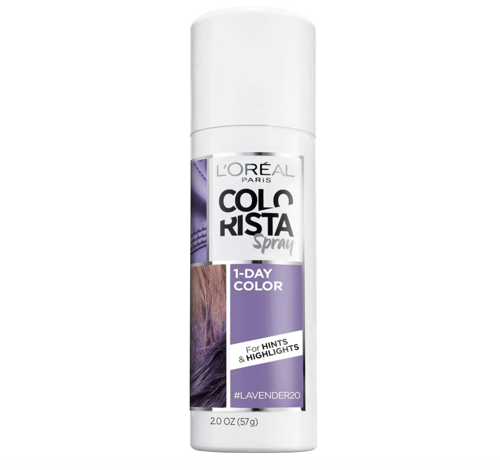 L'Oreal Paris Colorista 1-Day Temporary Hair Color Spray, Pastel Lavender, 2 Ounces