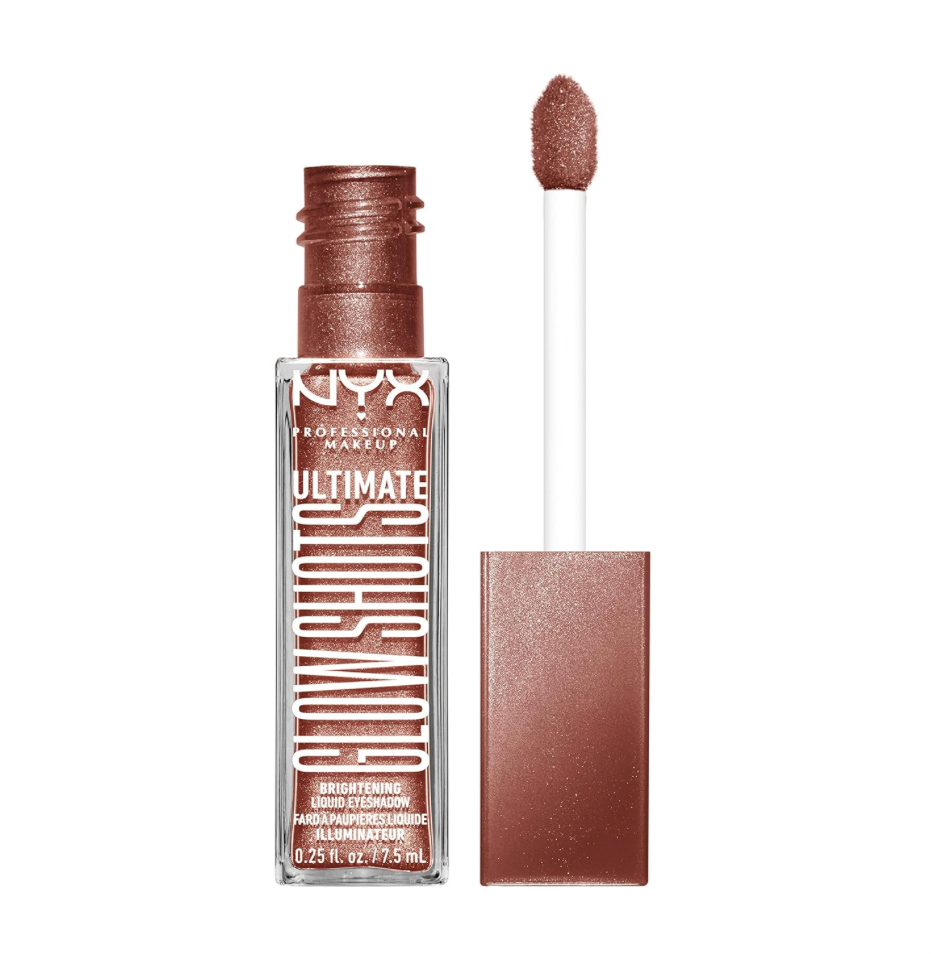 NYX PROFESSIONAL MAKEUP Ultimate Glow Shots, Liquid Eyeshadow, Long-Lasting Shimmer Eye Shadow with Vitamin C - Mango Moment