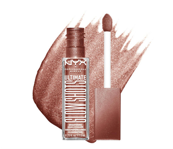 NYX PROFESSIONAL MAKEUP Ultimate Glow Shots, Liquid Eyeshadow, Long-Lasting Shimmer Eye Shadow with Vitamin C - Mango Moment