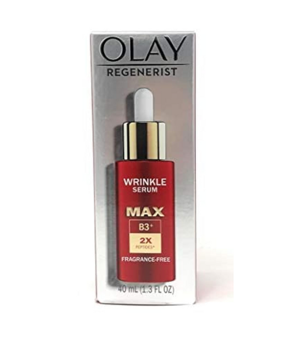 Olay Niacinamide Serum MAX Wrinkle Reducing, Fragrance – Free, 1.3oz