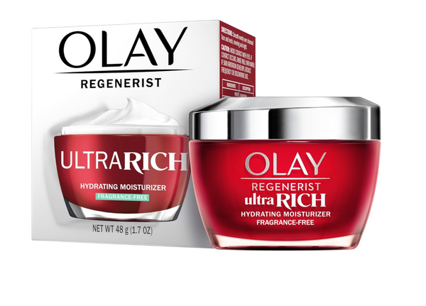 Olay Regenerist Ultra Rich Face Moisturizer, Fragrance-Free, 1.7 Oz