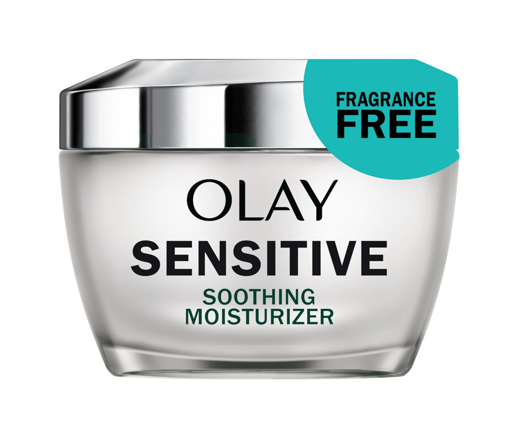 Olay Sensitive Face Moisturizer Cream with Colloidal Oatmeal Skin Protectant - Fragrance Free - 1.7oz