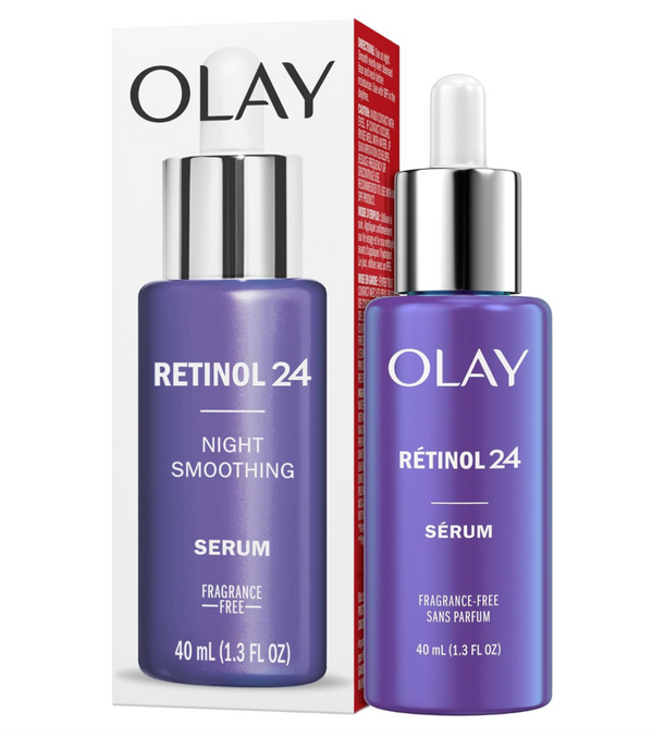 Olay Regenerist Retinol 24 Night Serum, Fragrance Free, 40mL