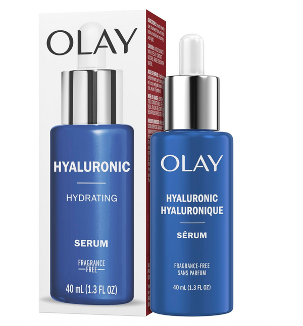 Olay Hyaluronic Hydrating Serum, Fragrance-Free, 40 mL