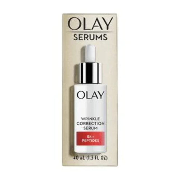 Olay Wrinkle Correction Serum with Vitamin B3+ Collagen Peptides, 1.3 fl oz